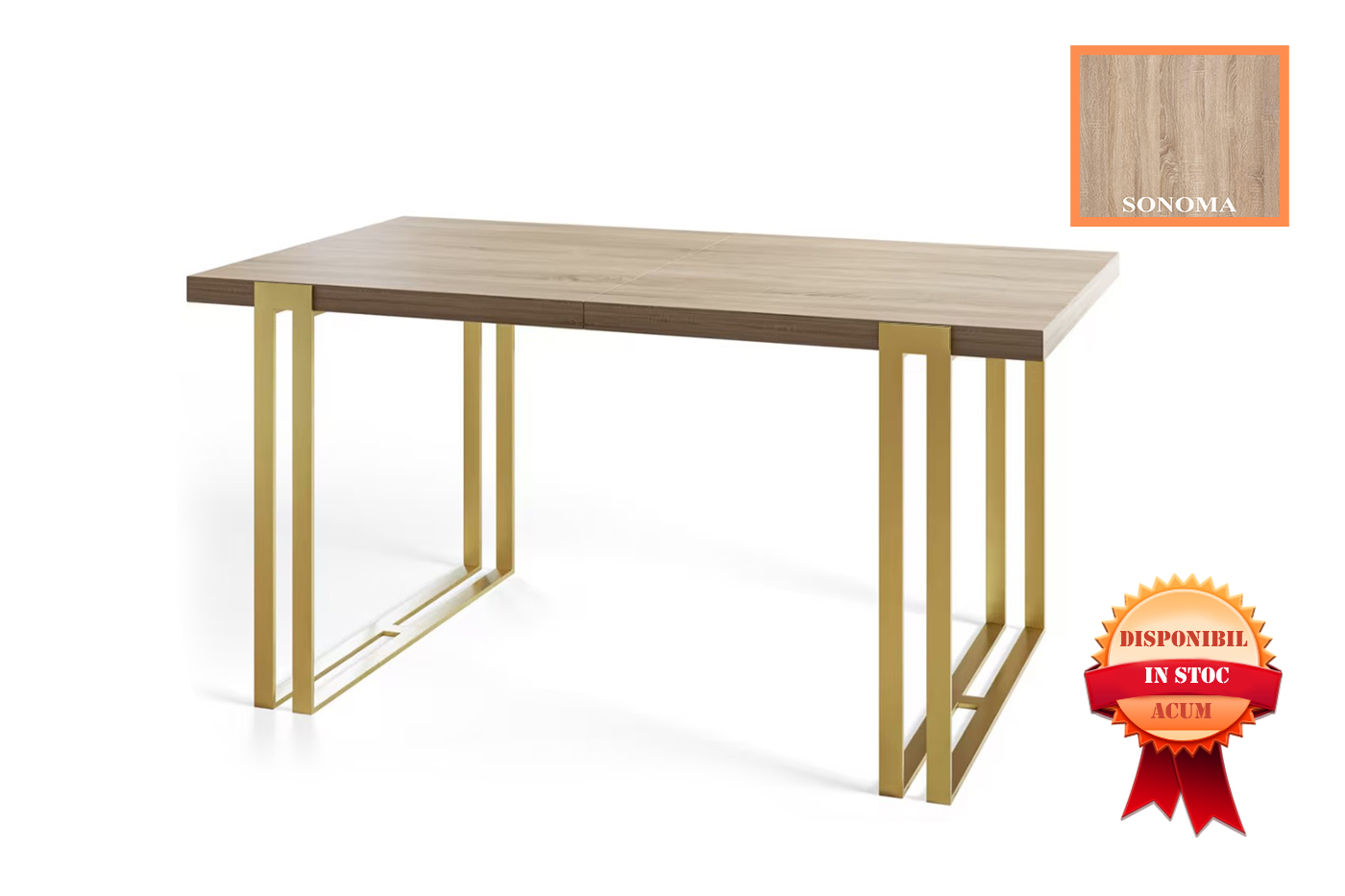 HORTEN MASA EXTENSIBILA 120-220x80 SONOMA GOLD